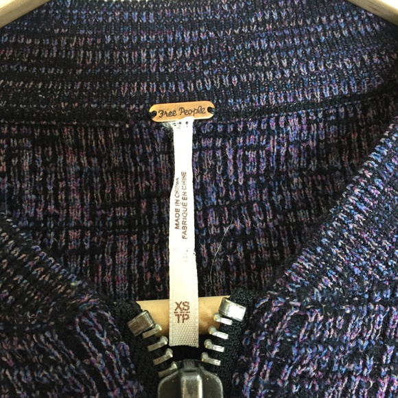 Free People Purple Naomi Zip Sweatshirt - XS - Picture 5 of 8